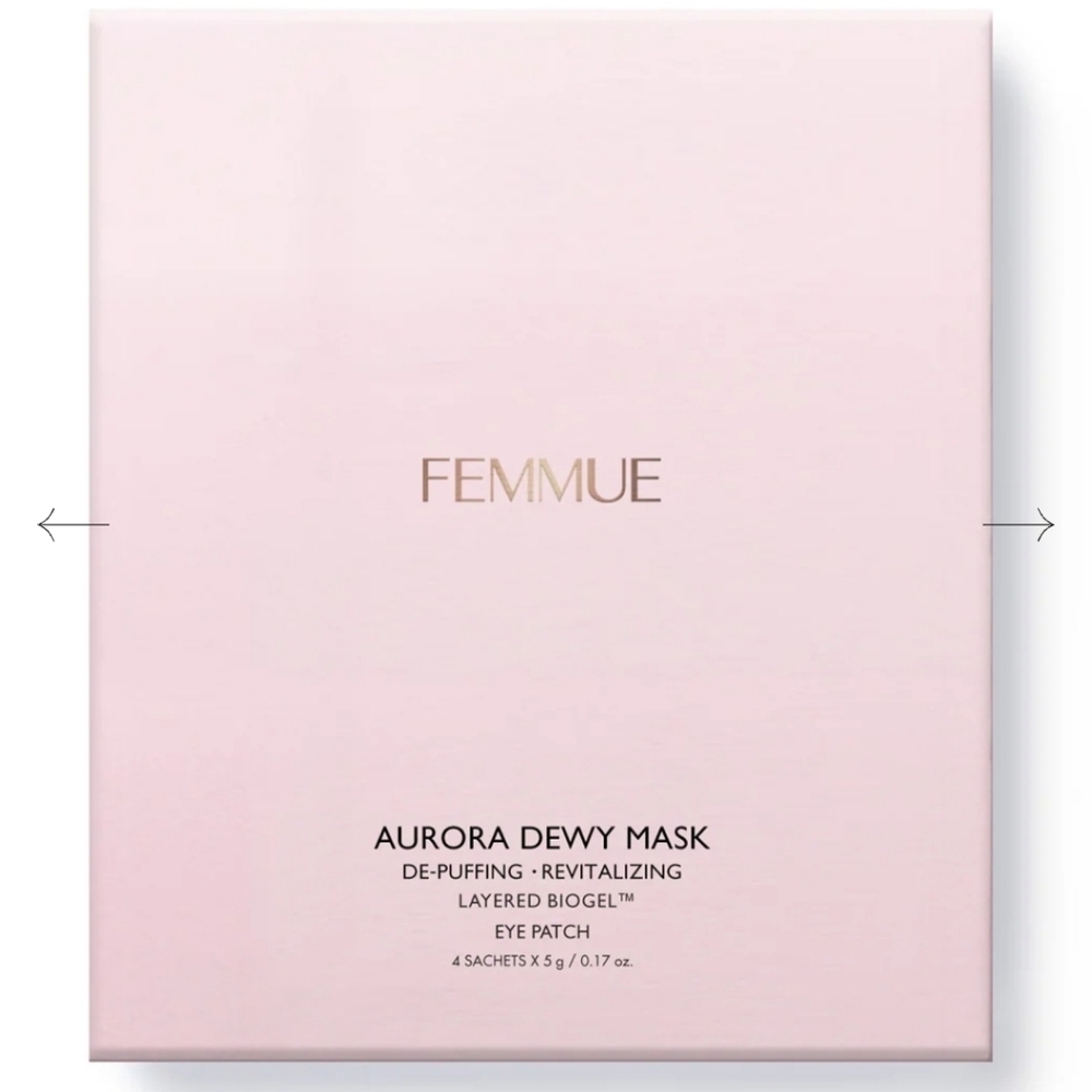 CLEARANCE! Femmue Aurora Dewy Mask Layered Biogel Eye Patch, 4 Sachets
